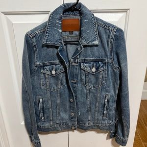 *SOLD* Lucky Brand Jean Jacket, Distressed, Sz Small